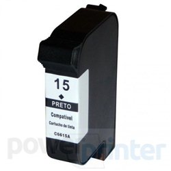 Cartucho de Tinta HP 15 (C6615) negro 40ml alternativo GNEISS